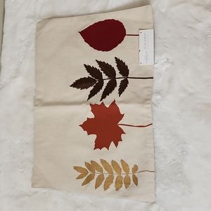 Threshold. set of 2 fall embroidered linen placemats NWT